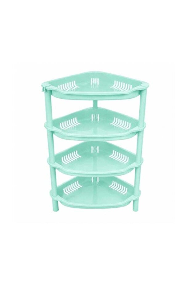 4-Layer Plastic Corner Storage Rack for Kitchen & Home – Space-Saving Multi-Tier Vegetable & Fruit