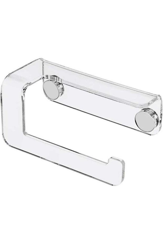 Horoof Home® Clear Acrylic Paper Towel Holder – Modern Wall-Mounted Dispenser with Sleek Open Desig