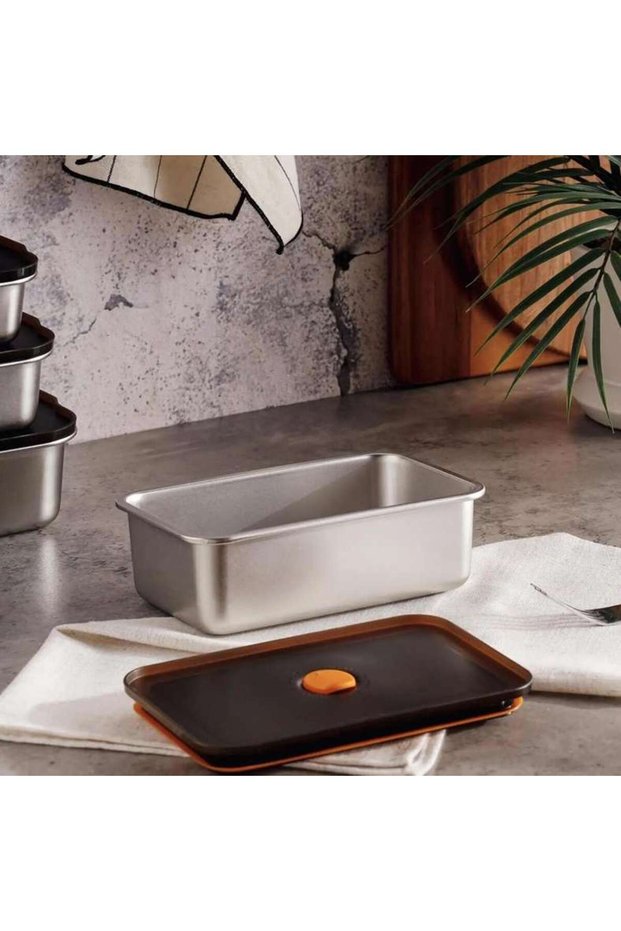 Edzel Stainless Steel Rectangular Lunch Box 1.1L -Chrome - 203ECH9900060