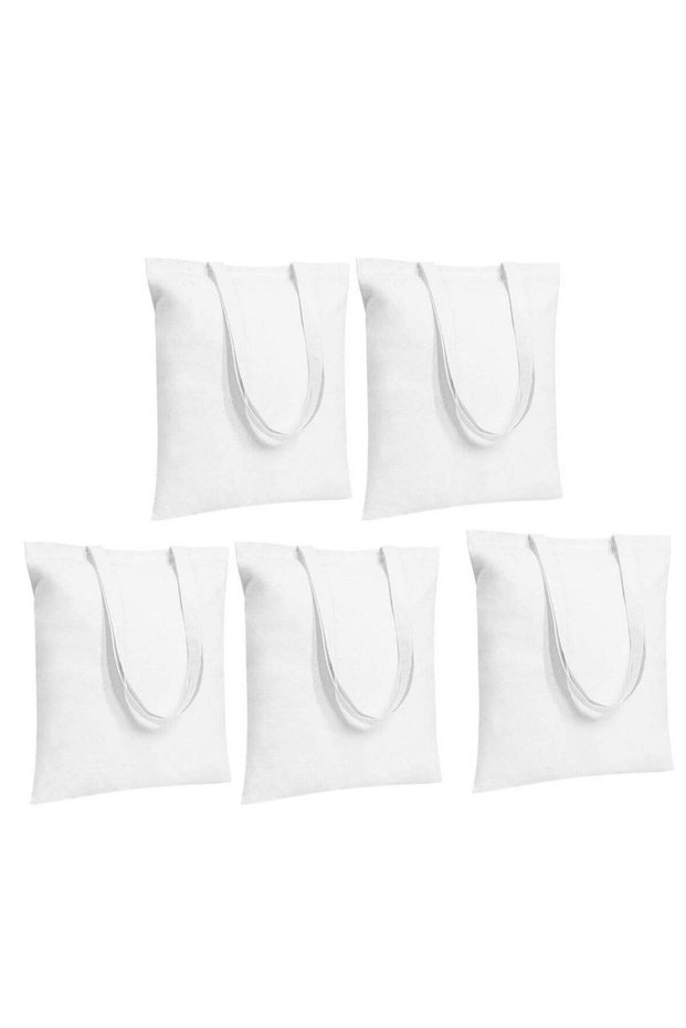 5 Piece Eco Friendly Cotton Shopping Bags