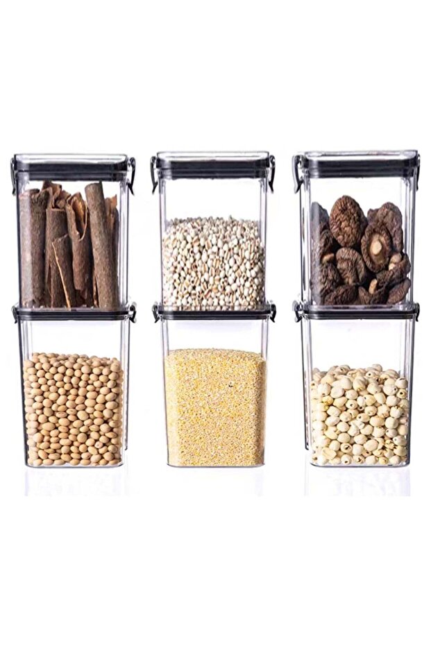 Airtight Food Storage Container with Lock Lids,Cereal & Dry Storage Jars,Kitchen and Pantry Organiz