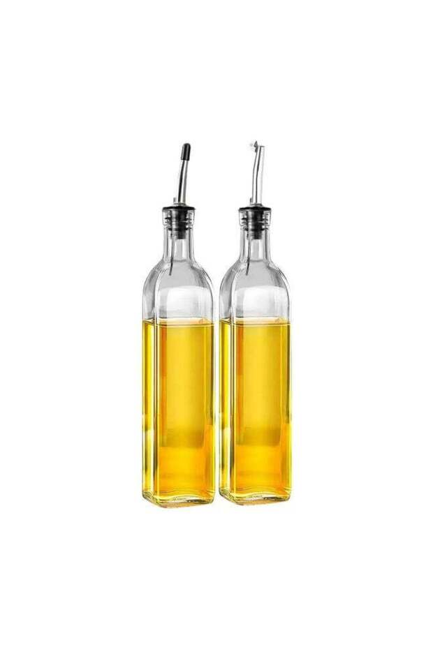 2-Pack 500ml Premium Olive Oil Dispenser Set with Stainless Steel Funnel & Brush! Food-Grade Explos