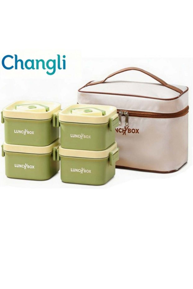 Stainless Steel Bento Box Adult Lunch Box, Bento box with Thermos,Portable Insulated Food Lunch Con