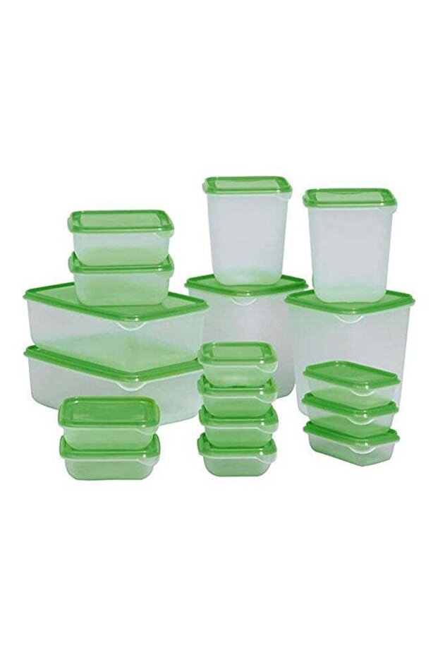 Food Container 601.496.73, Set Of 17 Green
