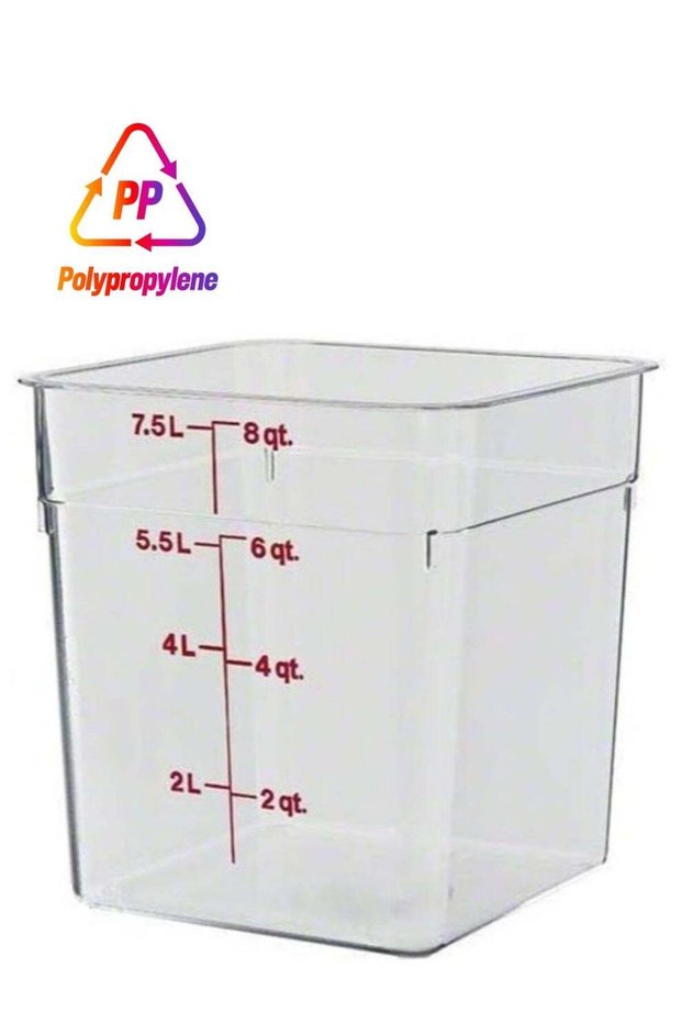 Cambro Camwear Polycarbonate Square Food Storage Container - Original Cambro
