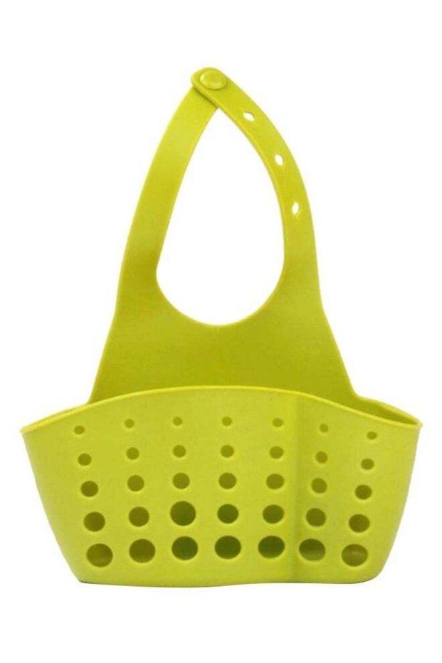 Portable Hanging Drain Basket Green 20cm