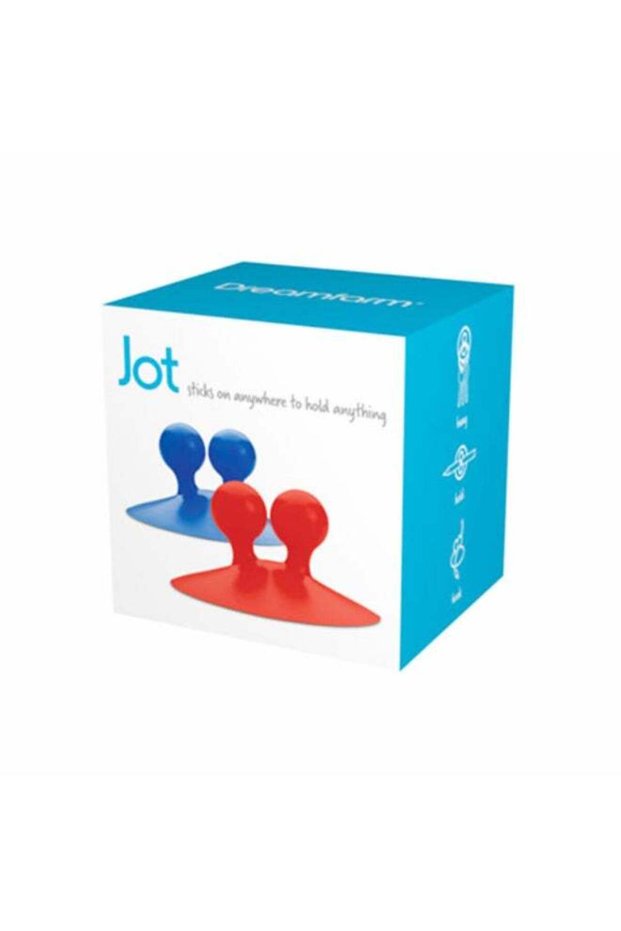 Dreamfarm Jot Super Strong, Everyday Multi-Purpose PVC Suction Hooks & Holders, Pack of 2, Durable,