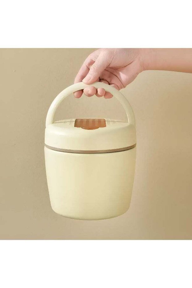 ARABIQO Thermal Food Container 1200ml, Stainless Steel Vacuum Insulated Lunch Box with Folding Spoo