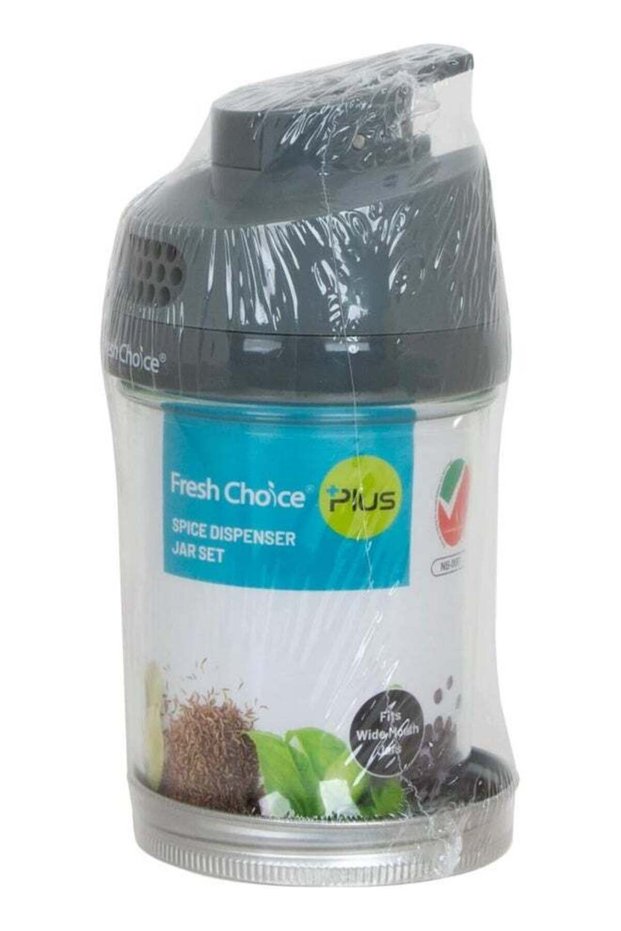 Fresh Choice Spice Dispenser Jar Set 3 Way Lid 350 ml Mason Jar