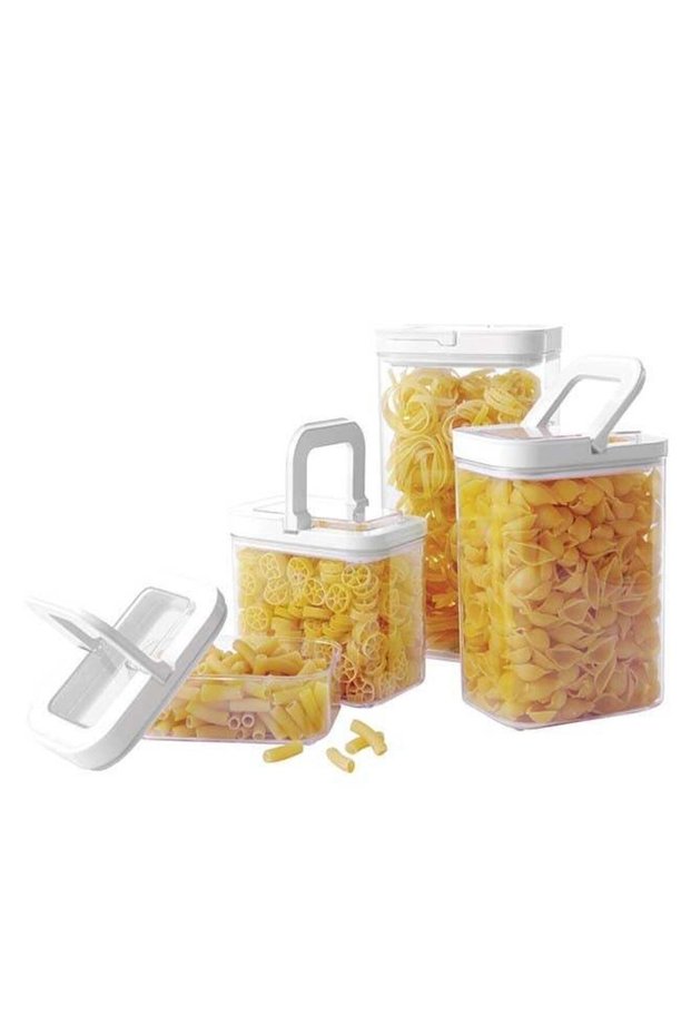 Lock2Go Rectangle Fliplock Canisters 4 Pcs. Set