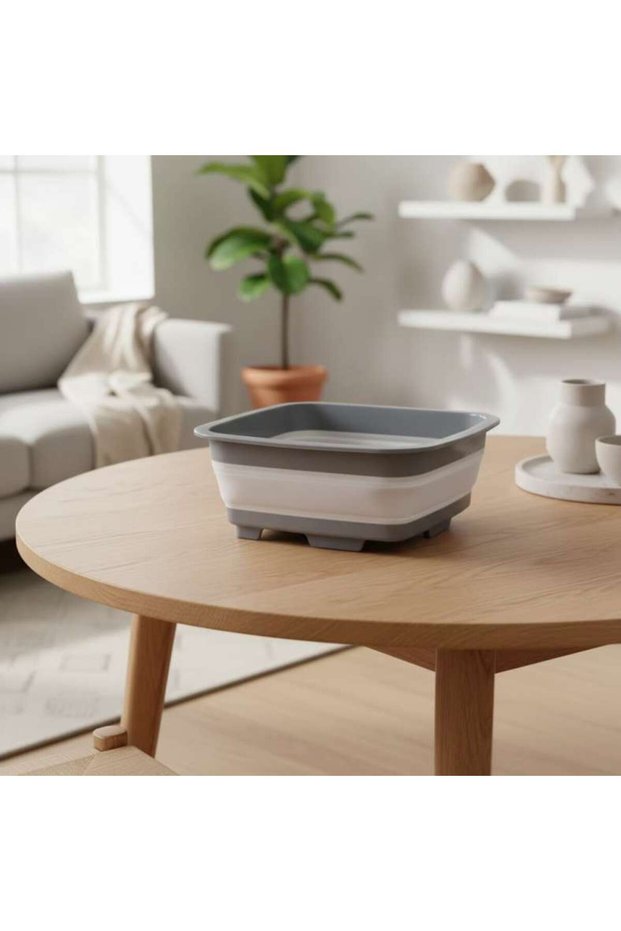 Cavie Multipurpose Collapsible Tub 37x31.5x5.4cm - Grey - 214AVN9900156