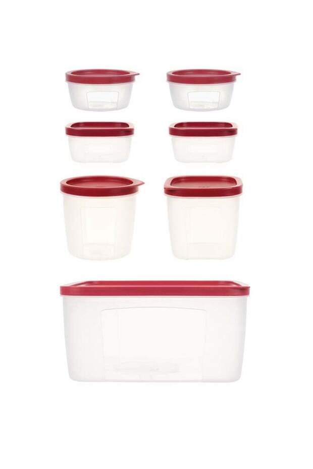 Noon East 7-Piece Plastic Food Storage Containers with Lids | Airtight Leak-Proof BPA-Free | Kitche