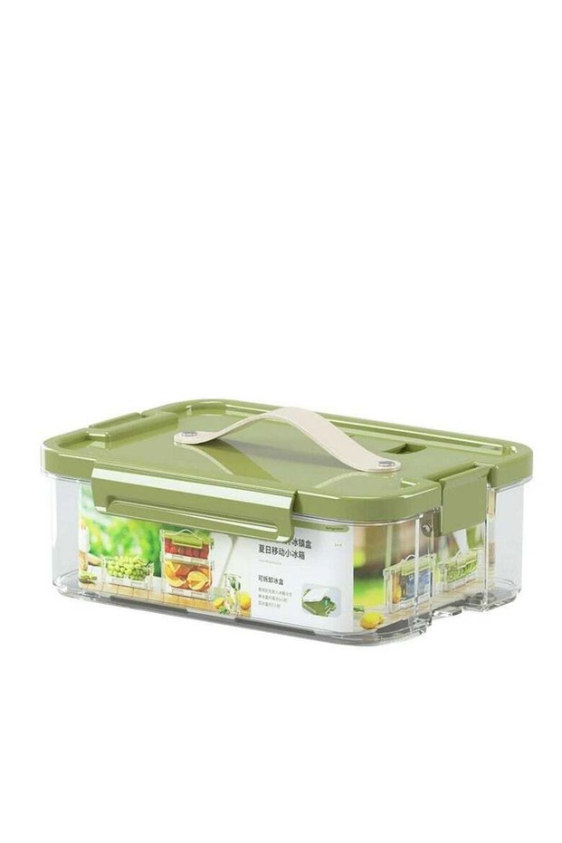 Fridge Organizers Stackable Refrigerator Storage Containers Clear Crisper Box with Drainage Board a
