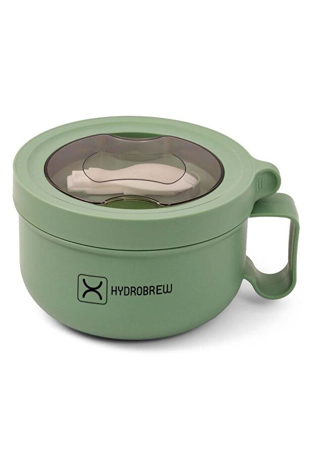 HYDROBREW Lunch Box with Folding Spoon - Green