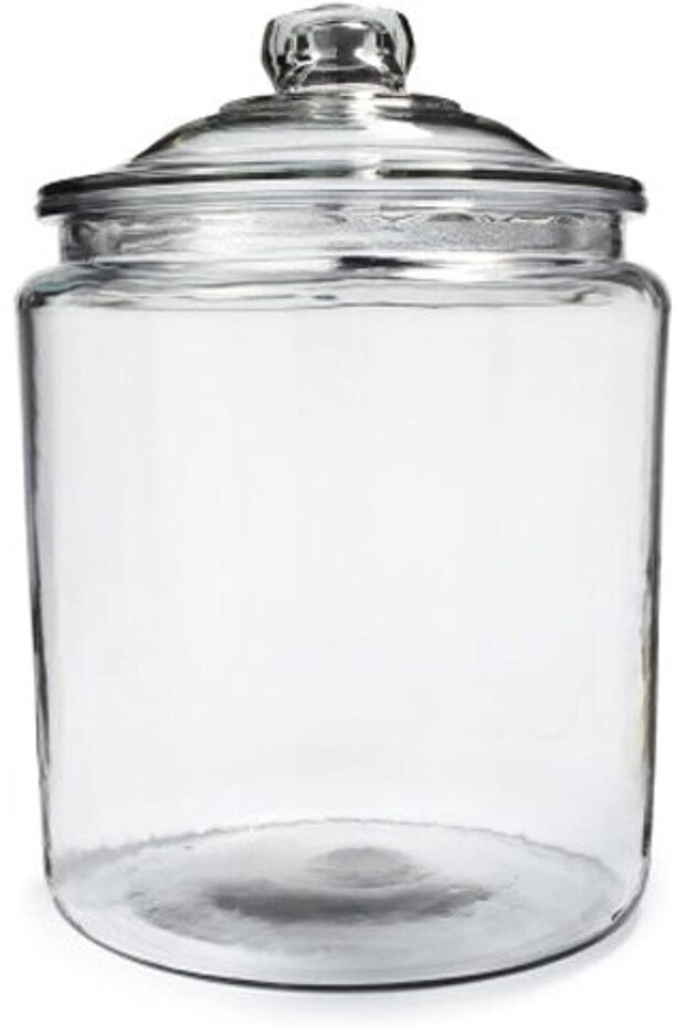 Anchor Hocking 1 Gallon Heritage Hill Glass Jar with Lid