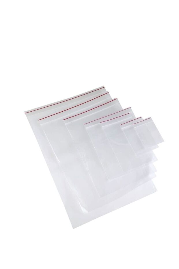 [100 Piece] 3.6" X 4.8" Clear Poly Reclosable Zipper Bags - Resealable Plastic Zipper Bags for Food