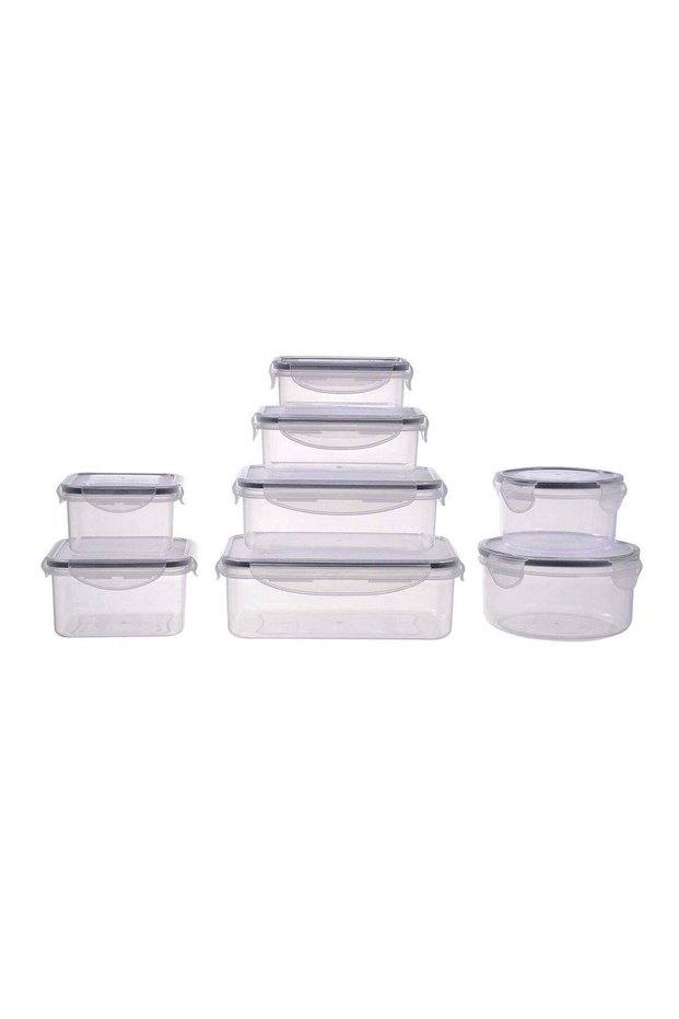 8 Piece Food Storage Container Set - Food Storage Box - Storage Boxes - Kitchen Cabinet Organizers
