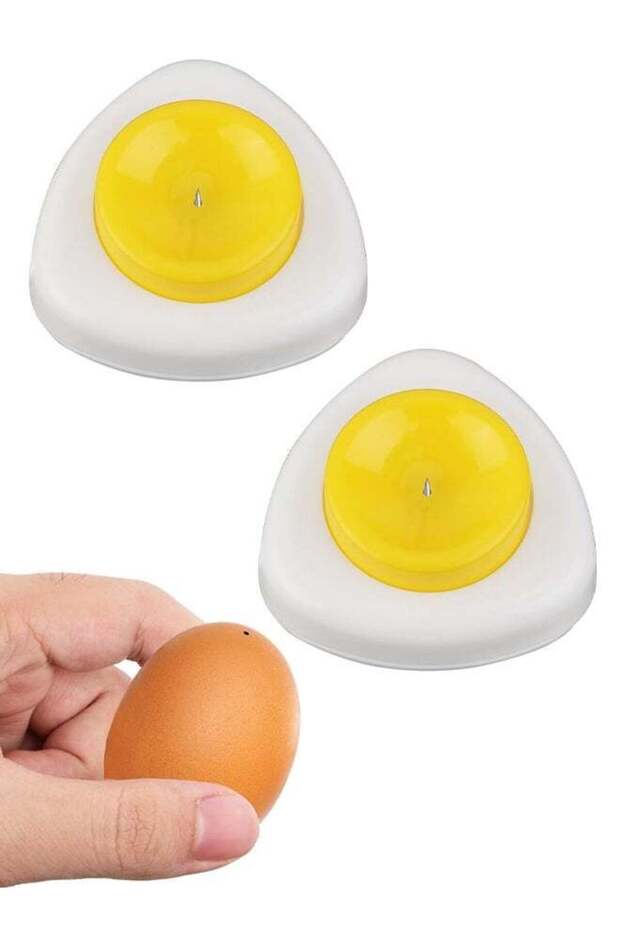 2Pcs Magnetic Egg Piercer, Stainless Steel Egg Hole Puncher Kitchen Tool