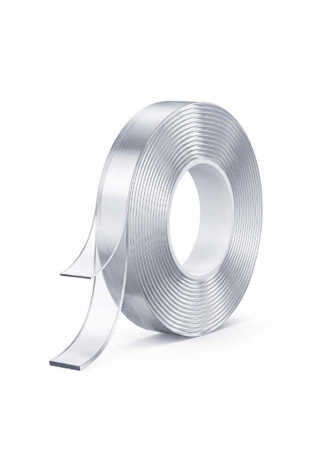 Duravel Double Sided Tape Clear Adhesive Nano Washable Reusable Mounting Adhesive Tape, Removable T