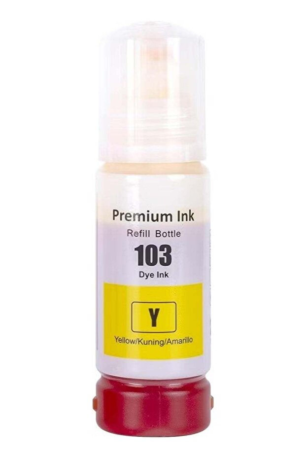 Ink 103 (1 SET) Compatible for EPSON ink Yellow L1110 L3110 L3111 L3150 L3151 L3156 L3160 L5190 Yel