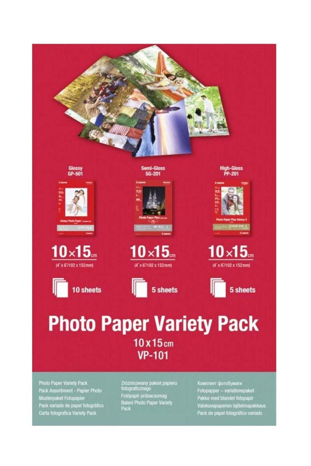 Photo Paper Variety Pack 4x6” and A4 - 20 Sheets VP-101
