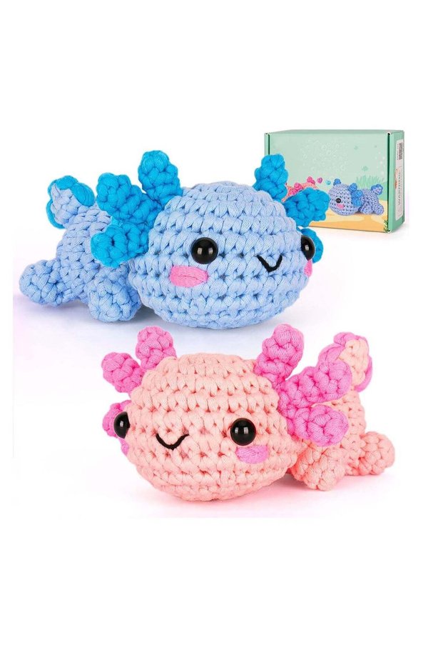 Crochet Kit for Beginner, Crochet Starter Kit w Step-by-Step Video Tutorials, Crochet Kit for Begin