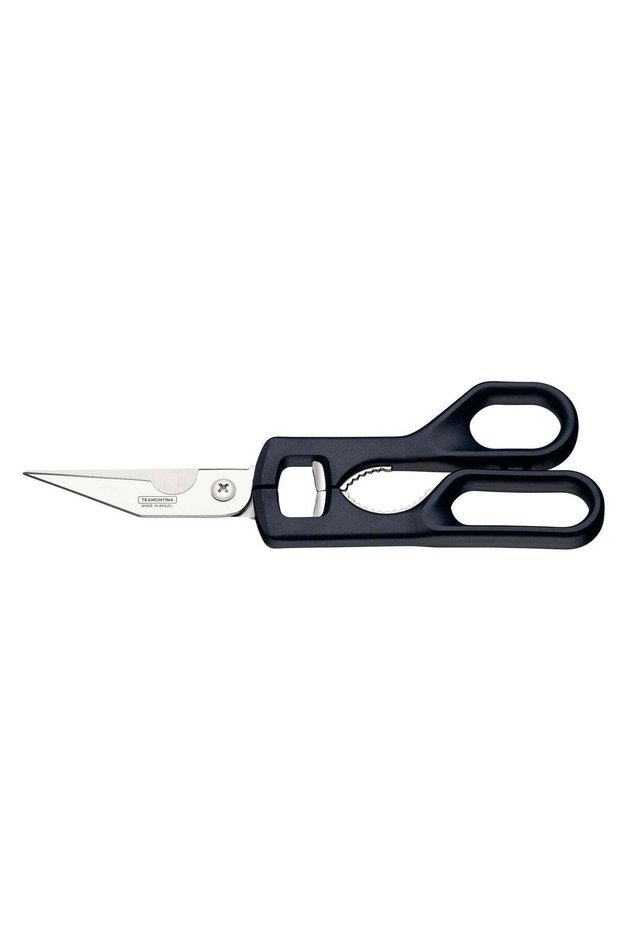 Tramontina Supercort 9 Inches Kitchen Scissors with Stainless Steel Blades and Black Polypropylene