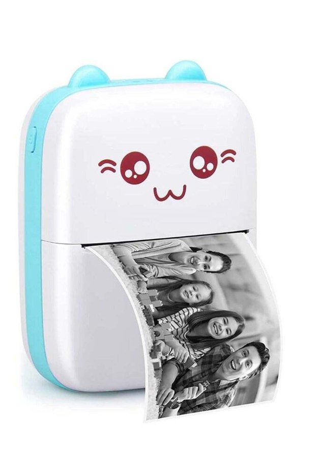 Mini Portable Thermal Printer – Inkless Bluetooth Printer for Android & iOS App | Compact Wireless