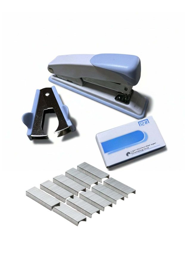 Stapler Set with 12# Pins & Remover, Heavy Duty Metal Stapler for Office School Home Use Durable Co