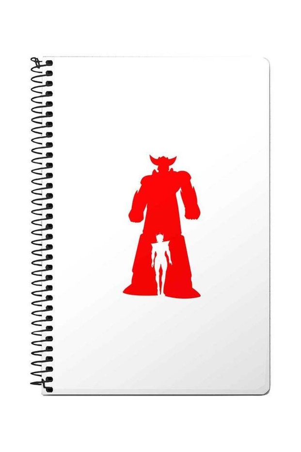 Grendizer A5 Spiral Notebook White