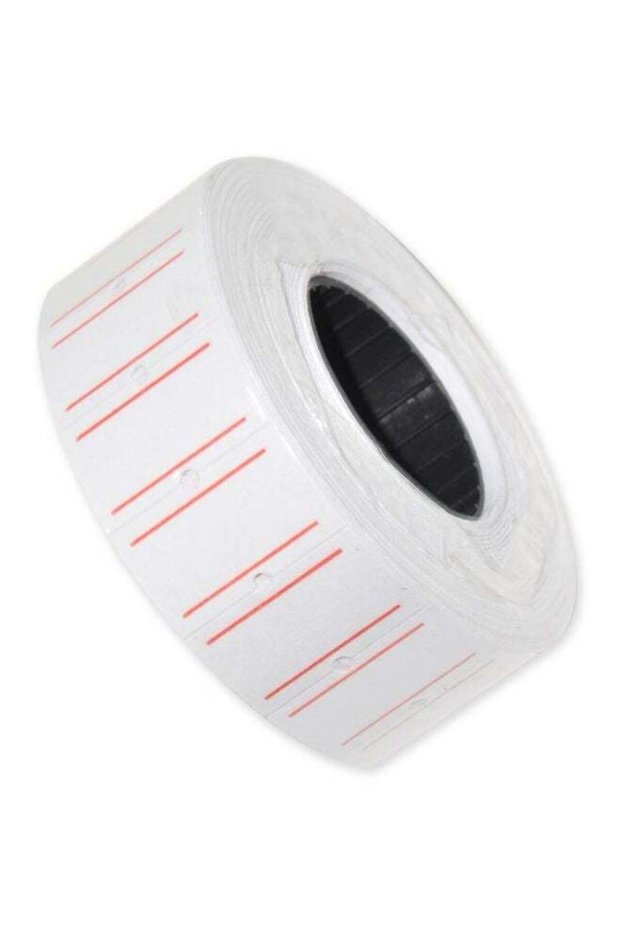 FIS White Price Label Roll, 21x12mm, 1 Line, 700 Labels per Roll, 20 Rolls per Box