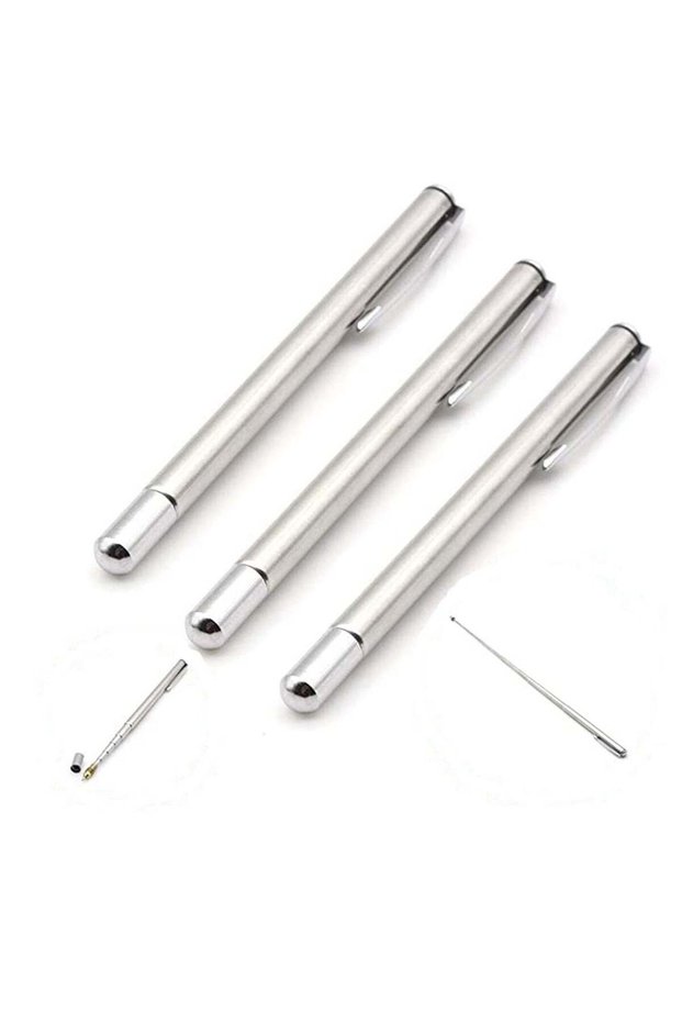 2 Pack Stainless Steel Retractable Pointers, Telescopic Pointer Hand Pointer Extendable Telescopic