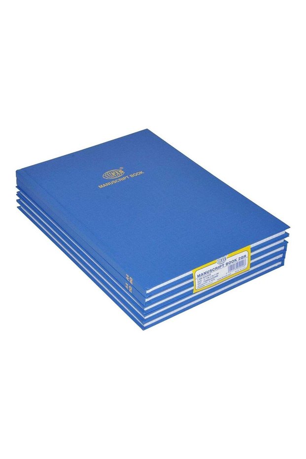 FIS Manuscript Books 5 mm Square Lines, (Pack of 5 Pcs x 96 Sheets) 2 Quire, Size - FSMNA42Q5MM