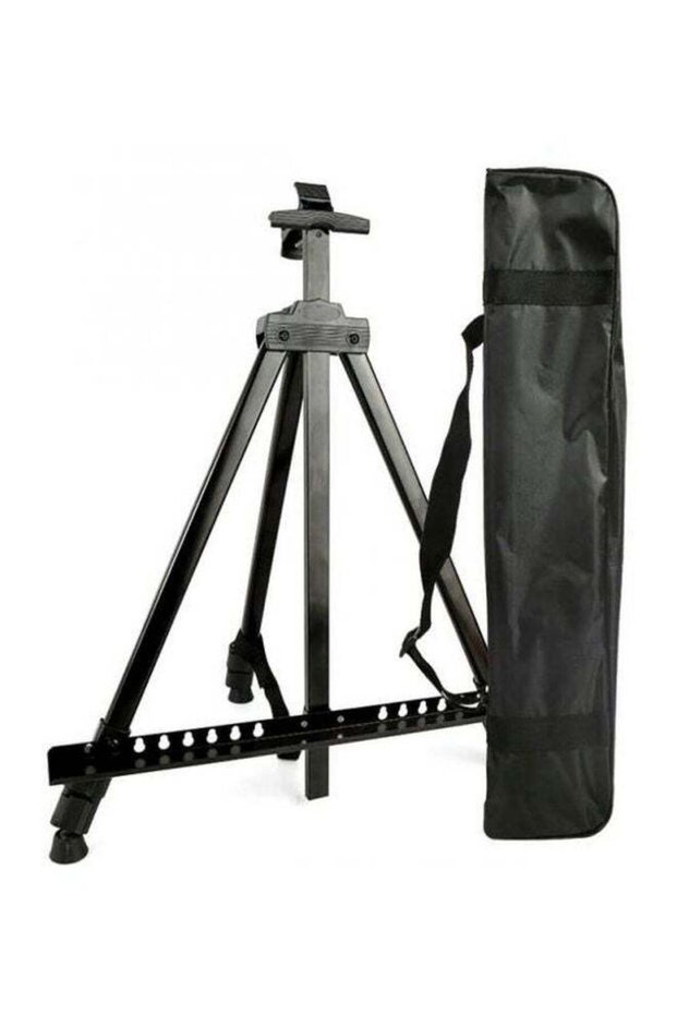 Adjustable Aluminum Alloy Foldable Easel Canvas Display Stand Upto 160cm Black