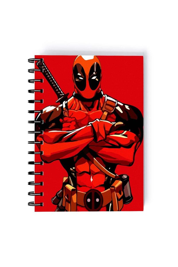 Spiral A4 Notebook Deadpool Hands Crossed Ryan Reynolds Dead Pool