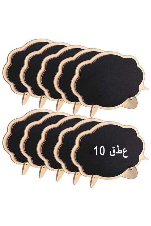 Mini Chalkboards Signs With Easel Stand, 10 Pack Blackboard Place Cards Message Board Sign Chalkboa