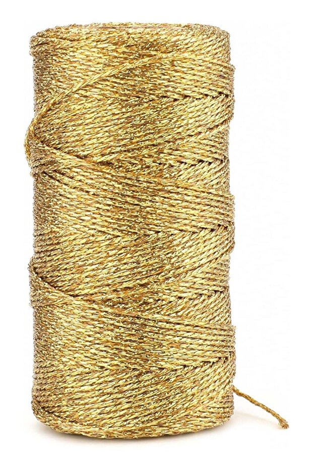 110Yards Decorative Metallic Bakers String - Gold Wrapping Twine String - Inelastic - Glitter Strin
