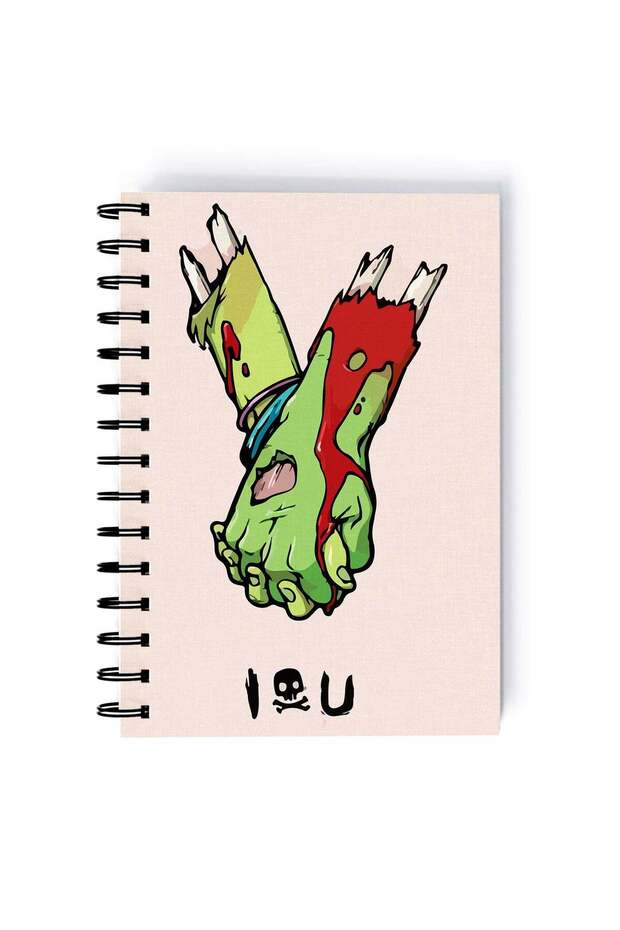 Spiral A5 Notebook Zombie Undead Hands