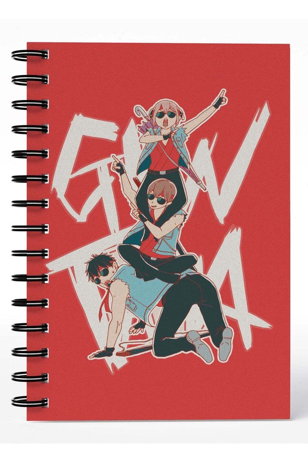 Gintama Jar Gintama Anime Design Lined Writing Journal Kagura Wirebound Spiral Notebook Shinsuke Gi