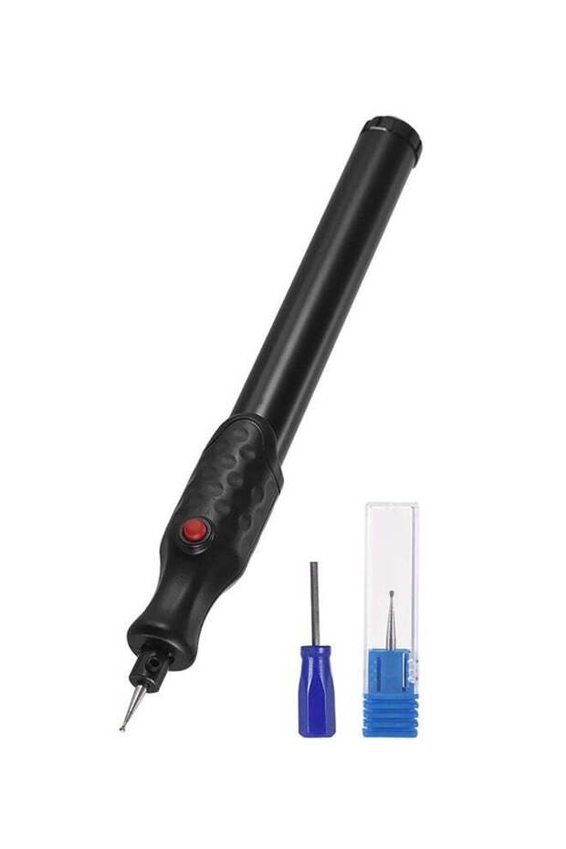 Cordless Electric Micro Engraving Pen Black