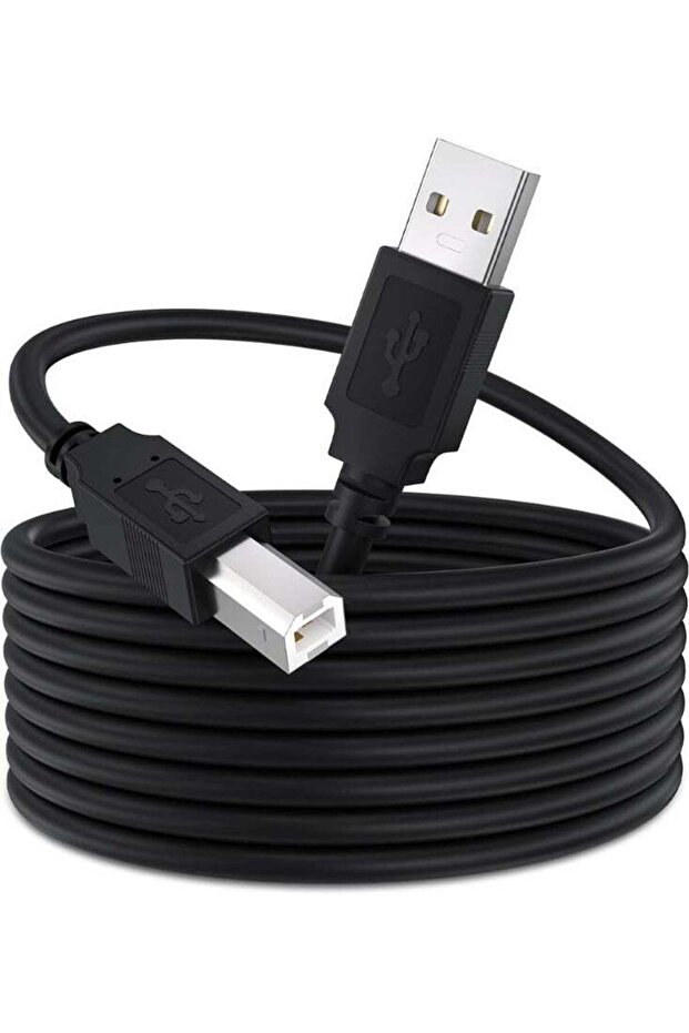 High Quality USB Printer Cable (5M) – USB Male to Male Data Transfer Cable with PVC Jacket & Foil S