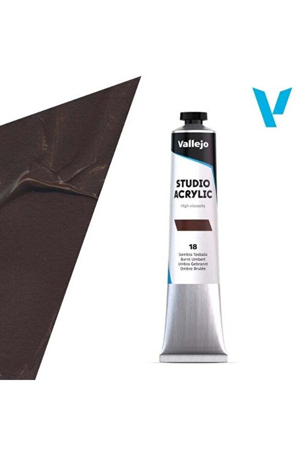 Professional Acrylic Paint for Artists & Studios – Burnt Umber, High Pigment, Smooth Coverage on Ca