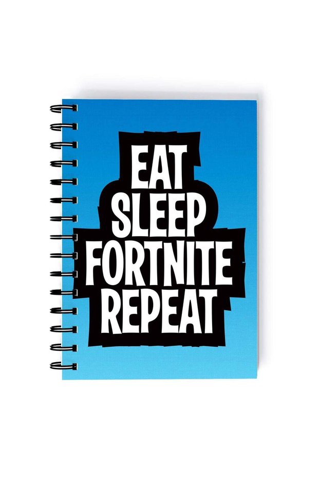 Spiral A5 Notebook Fortnite Epic Games Eat Sleep Repeat Gaming Gear