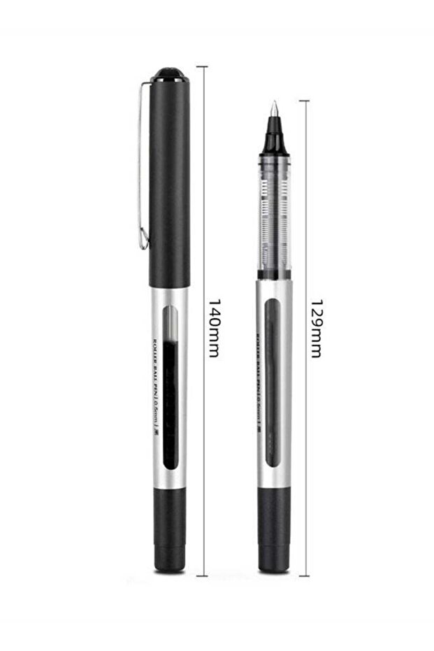 12 Pack 05mm Liquid Gel Pens Fine Point Black Ink Set for Students Office Writing Journaling and No