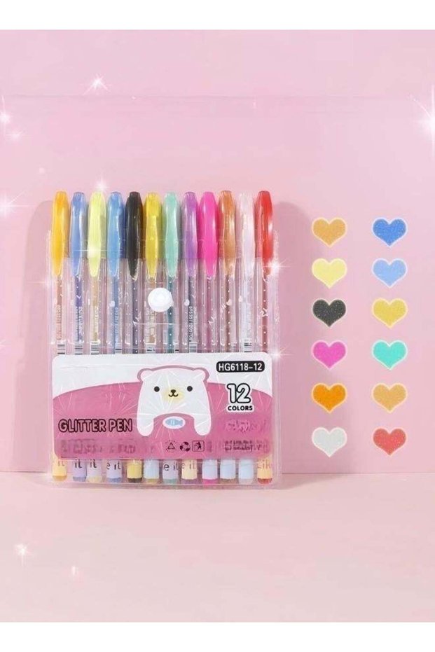 12 Pieces Multicolour Eye Fine Rollerball Pen Smooth Writing Fine Tip Pens Vibrant Assorted Colors