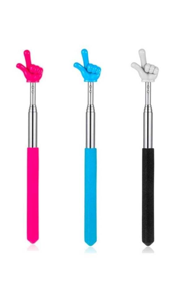 Retractable Pointer Finger,3 Pcs Telescopic Teachers Pointer Extendable Pointer Stick Mini Handheld