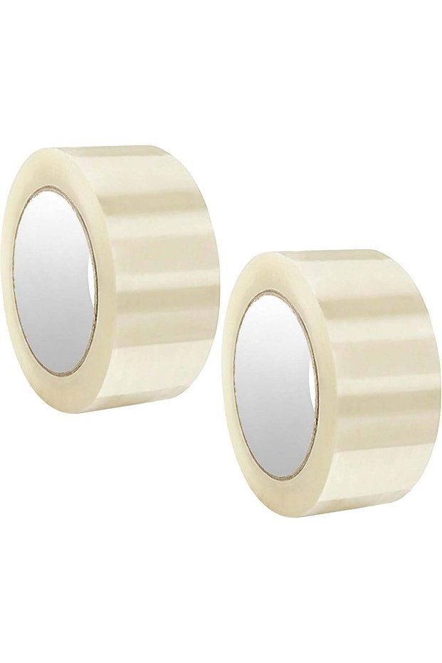 Clear Tape 2 pcs - Heavy Duty Packing Tape- 2 inch x 50 YDs- clear tape roll - clear tape 2 inch, P