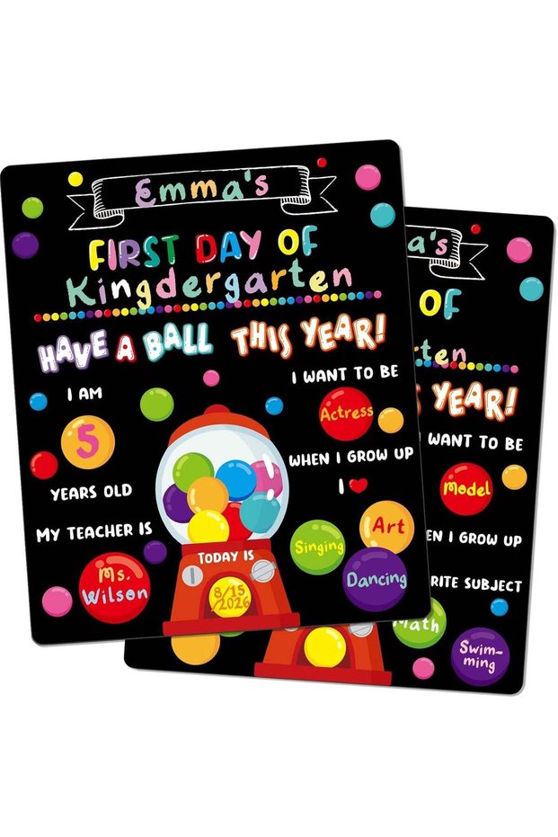 ARS First and Last Day of School Sign Board 1st Back to School Supplies for Kids Preschool Kinderga