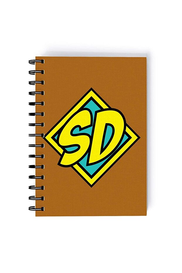 Spiral A4 Notebook Scooby Doo Classic Cartoon Minimal Logo Aesthetics