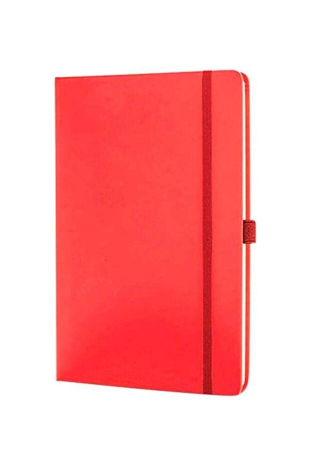 160-Page A5 Hard Cover Ruled Notebook Red